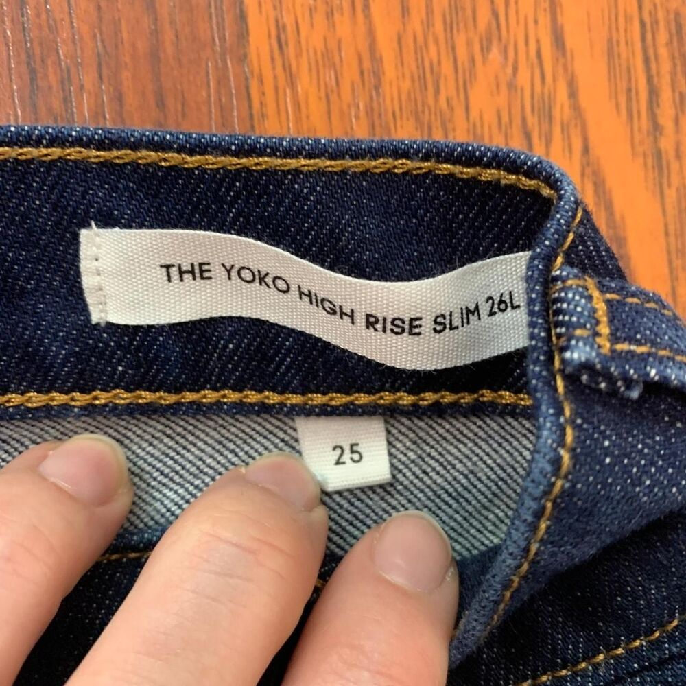 Denim Forum Aritzia The Yoko High Rise Slim Jeans 26L - Picture 3 of 8